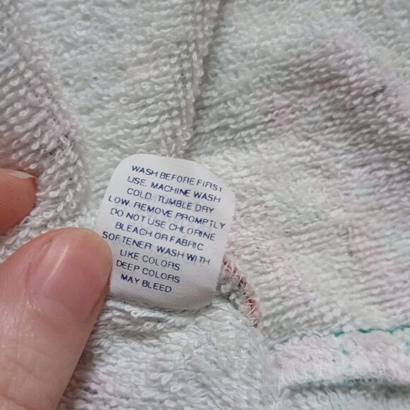 Vintage 90s Taz Looney Tunes Terry Cloth Robe Children's Size L 7-9 - Picture 12 of 12